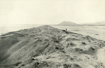 'The Valley of Mexico: View on Lake Texcoco; The Modern City of Mexico in the Distance', 1919. Creator: Unknown.