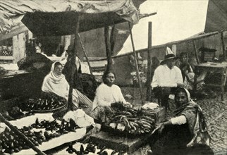 'Mexican Peon Life: Typical Village Market-Place', 1919. Creator: Unknown.