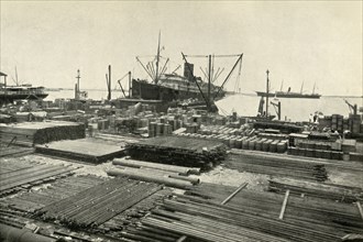 'The Seaport of Vera Cruz', 1919. Creator: Unknown.