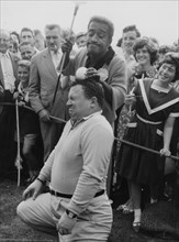 Sammy Davis Jr, Harry Secombe, Pro-Am Golf, North London, 1962. Creator: Brian Foskett.