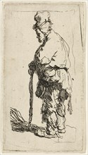 Beggar leaning on a stick, c.1630. Creator: Rembrandt Harmensz van Rijn.