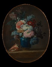 Vase of Flowers and Conch Shell, 1780. Creator: Anne Vallayer-Coster.