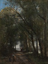 A Lane through the Trees, ca. 1870-73. Creator: Jean-Baptiste-Camille Corot.