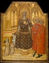 Saint Catherine Disputing and Two Donors, possibly ca. 1380. Creator: Cenni di Francesco di Ser Cenni.