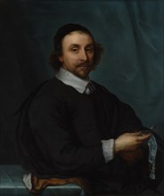 Portrait of a Man with a Watch, 1657. Creator: Cornelis Jonson van Ceulen.