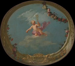Cupid as a Messenger, with Caduceus, 18th century. Creator: Unknown.