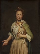 A Woman with a Dog, 1740s. Creator: Giacomo Ceruti.
