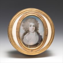 Box with portrait of a woman, 1774-75, portrait ca. 1790. Creator: Guillaume-Denis Delamotte.