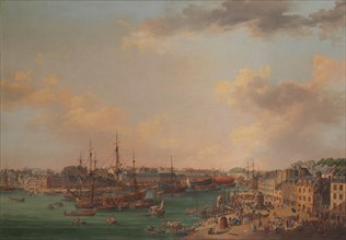 The Outer Harbor of Brest, 1773. Creator: Henri Joseph van Blarenberghe.