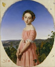 Faustine Léo (1832-1865), 1842. Creator: Henri Lehmann.