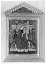 Madonna and Child Enthroned with Saint John the Baptist and Another Saint. Creator: Italian (Florentine) Painter (second quarter 15th century).