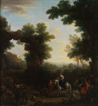 Classical Landscape with Gypsies, 1748. Creator: John Wootton.