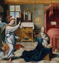 The Annunciation, ca. 1525. Creator: Joos van Cleve.
