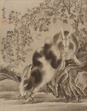 Rabbits, ca. 1887. Creator: Kawanabe Kyosai.