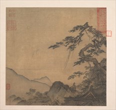 Landscape with great pine, second quarter of the 13th century. Creator: Ma Lin.