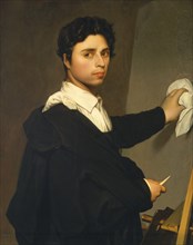 Ingres (1780-1867) as a Young Man, ca. 1850-60. Creator: Madame Gustave Héquet.