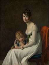 Madame Philippe Panon Desbassayns de Richemont... and Her Son, Eugène (1800-1859), 1802. Creator: Marie Guilhelmine Benoist.