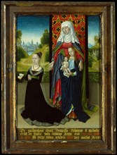 Virgin and Child with Saint Anne Presenting Anna van Nieuwenhove, 1479-82. Creator: Master of the Saint Ursula Legend.