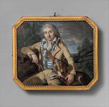 A Hunter with a Dog, 1794-95. Creator: Mortier.