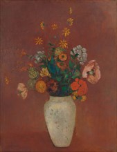 Bouquet in a Chinese Vase, ca. 1912-14. Creator: Odilon Redon.