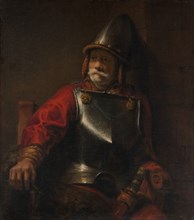 Man in Armor (Mars?). Creator: Style of Rembrandt (Dutch, second or third quarter 17th century).