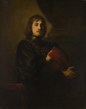 Portrait of a Man with a Breastplate and Plumed Hat. Creator: Style of Rembrandt (Dutch, mid- to late 1640s).