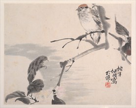 Animals, Flowers and Birds, 19th century. Creator: Ren Yi.