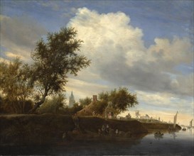Ferry near Gorinchem, 1646. Creator: Salomon Ruysdael.
