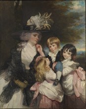 Lady Smith (Charlotte Delaval) and Her Children (George Henry, Louisa, and Charlotte), 1787. Creator: Sir Joshua Reynolds.