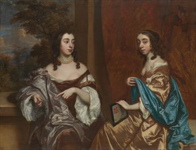 Mary Capel (1630-1715), Later Duchess of Beaufort, and Her Sister Elizabeth (1633-1678)... Creator: Peter Lely.