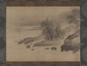 Ink Landscape (Suiboku sansui zu), 15th-early 16th century. Creator: Shinso Soami.