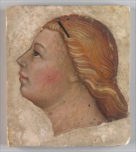 Head of an Angel in Left Profile, ca. 1397. Creator: Taddeo di Bartolo.