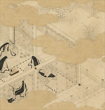 Albums of scenes from The Tale of Genji (Genji monogatari gajo), early 17th century. Creator: Tosa Mitsunori.