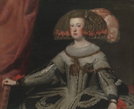 Mariana of Austria (1634-1696), Queen of Spain. Creator: Workshop of Velázquez (Spanish, Seville 1599-1660 Madrid).