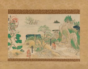 Scene from The Illustrated Legends of Jin?oji Temple (Jin?oji engi emaki) , early 14th century. Creator: Unknown.