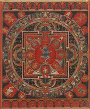 Hevajra Mandala, 15th century. Creator: Unknown.