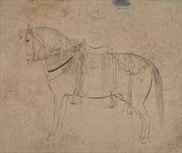 Sketch of a Horse, late 18th century. Creator: Unknown.