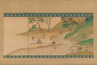 Section of Jin'o-ji Engi Emaki (Konin Shonin E- den), early 14th century. Creator: Unknown.