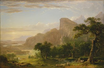 Landscape?Scene from "Thanatopsis", 1850. Creator: Asher Brown Durand.