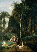 Diana and Actaeon (Diana Surprised in Her Bath), 1836. Creator: Jean-Baptiste-Camille Corot.