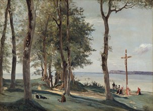 Honfleur: Calvary, ca. 1830. Creator: Jean-Baptiste-Camille Corot.