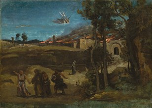 Study for "The Destruction of Sodom", 1843. Creator: Jean-Baptiste-Camille Corot.