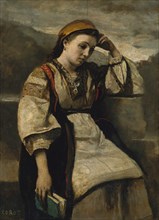 Reverie, ca. 1860-65. Creator: Jean-Baptiste-Camille Corot.