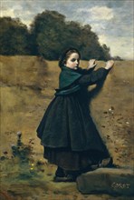The Curious Little Girl, 1860-64. Creator: Jean-Baptiste-Camille Corot.