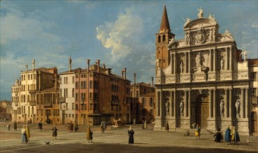 Campo Santa Maria Zobenigo, Venice, 1730s. Creator: Canaletto.