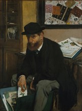 The Collector of Prints, 1866. Creator: Edgar Degas.