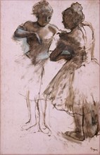 Two Dancers, 1873. Creator: Edgar Degas.