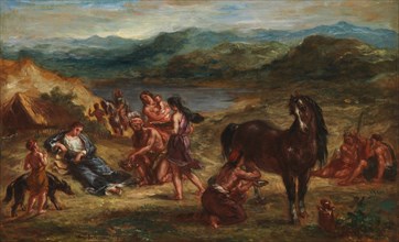 Ovid among the Scythians, 1862. Creator: Eugene Delacroix.
