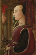 Portrait of a Woman with a Man at a Casement, ca. 1440. Creator: Filippo Lippi.