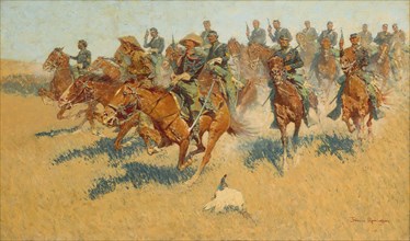 On the Southern Plains, 1907. Creator: Frederic Remington.